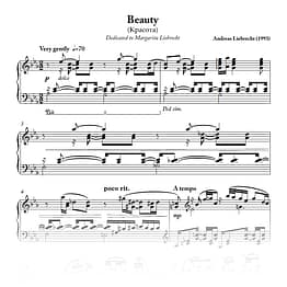 Beauty - For Piano (PDF)