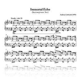 Immortal Echo - For Piano (PDF)