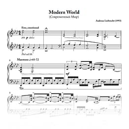 Modern World - For Piano (PDF)
