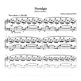 Nostalgia - For Piano (PDF)