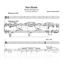 New Moods - For Viola and Piano (PDF)