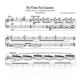 No Time For Caution - Piano Cover (PDF)