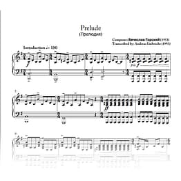 Prelude - Vyacheslav Gorsky (PDF)