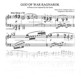God Of War Ragnarok Piano Cover (PDF)