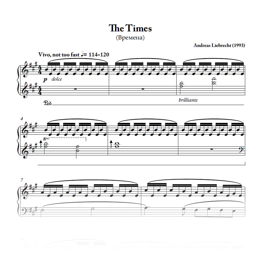 The Times - For Piano (PDF)