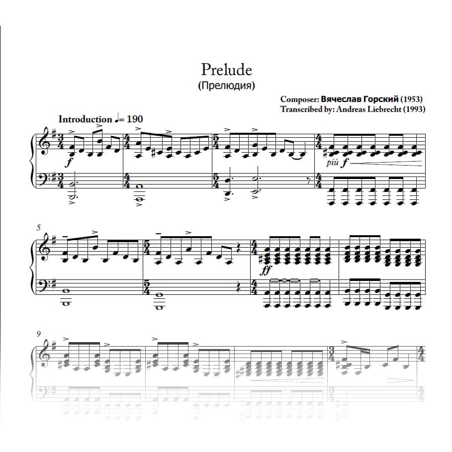 Prelude - Vyacheslav Gorsky (PDF)